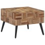 Grauer Couchtisch aus massivem recyceltem Teakholz, 55 x 55 x 40 cm von , Couchtisch - Ref: Foro24-358521, Preis: 120,36 €, R...