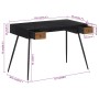 Solid recycled teak desk 117x56.5x75 cm by , Desks - Ref: Foro24-358528, Price: 229,99 €, Discount: %