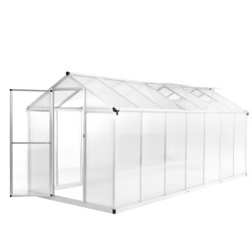 Aluminum greenhouse 421x190x195 cm 15.6 m³ by vidaXL, Greenhouses - Ref: Foro24-45217, Price: 539,88 €, Discount: %