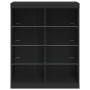 Sideboard with LED lights black 81x37x100 cm by , Sideboards - Ref: Foro24-836715, Price: 105,52 €, Discount: %