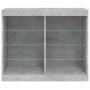 Concrete gray sideboard with LED lights 81x37x67 cm by , Sideboards - Ref: Foro24-836703, Price: 77,45 €, Discount: %