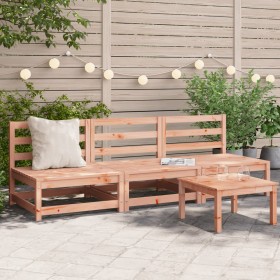 Gartensofas ohne Armlehnen 3 Einheiten Douglasholz 70x70x67 cm von , Modulare Sofas für den Außenbereich - Ref: Foro24-837933...