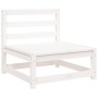 3-seater garden sofa in solid white pine wood by , Modular outdoor sofas - Ref: Foro24-837950, Price: 154,57 €, Discount: %