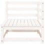 3-seater garden sofa in solid white pine wood by , Modular outdoor sofas - Ref: Foro24-837950, Price: 154,57 €, Discount: %