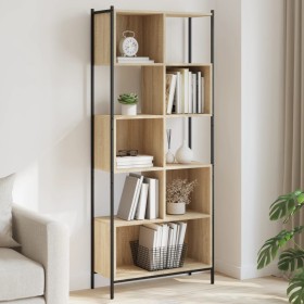 Regal aus Sonoma-Eichenholzwerkstoff, 72 x 28 x 172 cm von , Bücherregale und Regale - Ref: Foro24-3213653, Preis: 92,99 €, R...