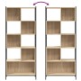 Sonoma oak engineered wood shelf 72x28x172 cm by , Bookcases and shelves - Ref: Foro24-3213653, Price: 95,08 €, Discount: %