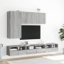 TV Wall Cabinets 5 Pieces Sonoma Gray Engineered Wood by , TV Furniture - Ref: Foro24-3216563, Price: 221,09 €, Discount: %