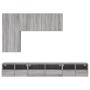 TV Wall Cabinets 5 Pieces Sonoma Gray Engineered Wood by , TV Furniture - Ref: Foro24-3216563, Price: 221,09 €, Discount: %