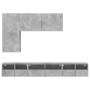 Wall TV cabinets 5 pieces engineered wood concrete gray by , TV Furniture - Ref: Foro24-3216561, Price: 212,14 €, Discount: %