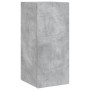 Wall TV cabinets with LED lights 3 pieces concrete gray by , TV Furniture - Ref: Foro24-3216870, Price: 156,17 €, Discount: %