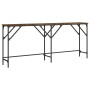 Smoked oak engineered wood console table 180x29x75 cm by , Side tables - Ref: Foro24-837764, Price: 54,60 €, Discount: %