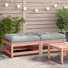 Garden stools with cushions 2 pcs Douglas fir wood by , Modular outdoor sofas - Ref: Foro24-838107, Price: 110,99 €, Discount: %