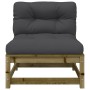 Garden sofa without armrests with cushions and footrest by , Modular outdoor sofas - Ref: Foro24-838132, Price: 127,18 €, Dis...