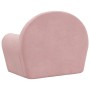 Sofá para niños felpa suave rosa de , Mobiliario para bebés y niños pequeños - Ref: Foro24-356985, Precio: 38,59 €, Descuento: %