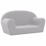 2-Sitzer-Kindersofa hellgrauer weicher Plüsch von , Baby- und Kleinkindmöbel - Ref: Foro24-356987, Preis: 43,97 €, Rabatt: %