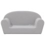 2-Sitzer-Kindersofa hellgrauer weicher Plüsch von , Baby- und Kleinkindmöbel - Ref: Foro24-356987, Preis: 43,97 €, Rabatt: %