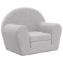 Sofá cama infantil felpa suave gris claro de , Mobiliario para bebés y niños pequeños - Ref: Foro24-356993, Precio: 44,13 €, ...