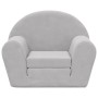 Sofá cama infantil felpa suave gris claro de , Mobiliario para bebés y niños pequeños - Ref: Foro24-356993, Precio: 44,13 €, ...