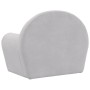 Sofá cama infantil felpa suave gris claro de , Mobiliario para bebés y niños pequeños - Ref: Foro24-356993, Precio: 44,13 €, ...