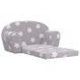 Light gray soft plush 2-seater children's sofa with stars by , Baby and Toddler Furniture - Ref: Foro24-356998, Price: 61,30 ...