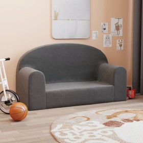 2-Sitzer-Kindersofa aus weichem Plüsch in Anthrazitgrau von , Baby- und Kleinkindmöbel - Ref: Foro24-357012, Preis: 42,82 €, ...