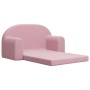 Sofá cama para niños de 2 plazas felpa suave rosa de , Mobiliario para bebés y niños pequeños - Ref: Foro24-357027, Precio: 6...