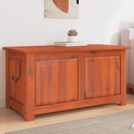 Storage chest with lid solid brown acacia wood by , Storage trunks - Ref: Foro24-364916, Price: 133,17 €, Discount: %