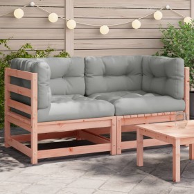 Garden corner sofa and cushions 2 pcs solid Douglas wood by , Modular outdoor sofas - Ref: Foro24-838075, Price: 173,14 €, Di...