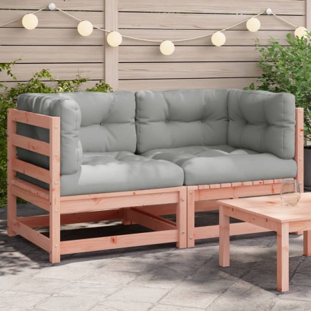 Garden corner sofa and cushions 2 pcs solid Douglas wood by , Modular outdoor sofas - Ref: Foro24-838075, Price: 173,45 €, Di...