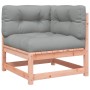 Garten-Ecksofa und Kissen 2 Stück aus massivem Douglas-Holz von , Modulare Sofas für den Außenbereich - Ref: Foro24-838075, P...