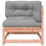 Garten-Ecksofa und Kissen 2 Stück aus massivem Douglas-Holz von , Modulare Sofas für den Außenbereich - Ref: Foro24-838075, P...