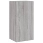 Muebles TV pared con LED 5 pzas madera ingeniería gris Sonoma de , Muebles TV - Ref: Foro24-3216830, Precio: 189,75 €, Descue...