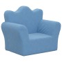 Blue soft plush children's sofa by , Baby and Toddler Furniture - Ref: Foro24-357044, Price: 36,49 €, Discount: %