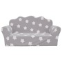 Hellgraues 2-Sitzer-Kindersofa aus weichem Plüsch mit Sternen von , Baby- und Kleinkindmöbel - Ref: Foro24-357046, Preis: 44,...