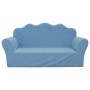 Blue Soft Plush 2 Seater Kids Sofa by , Baby and Toddler Furniture - Ref: Foro24-357050, Price: 50,26 €, Discount: %