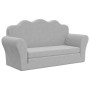 Sofá cama de niños 2 plazas felpa suave gris claro de , Mobiliario para bebés y niños pequeños - Ref: Foro24-357059, Precio: ...