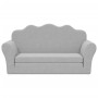 Light gray soft plush 2-seater children's sofa bed by , Baby and Toddler Furniture - Ref: Foro24-357059, Price: 56,99 €, Disc...