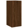 TV wall furniture with LED 4 pieces oak brown engineered wood by , TV Furniture - Ref: Foro24-3216845, Price: 173,86 €, Disco...