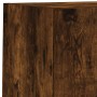 TV wall furniture with LED 4 pieces engineered wood smoked oak by , TV Furniture - Ref: Foro24-3216665, Price: 171,99 €, Disc...