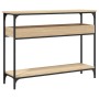 Console table shelf engineered wood Sonoma oak 100x29x75cm by , Side tables - Ref: Foro24-837718, Price: 69,65 €, Discount: %