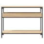 Console table shelf engineered wood Sonoma oak 100x29x75cm by , Side tables - Ref: Foro24-837718, Price: 69,65 €, Discount: %