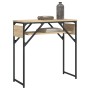 Console table shelf engineered wood Sonoma oak 75x30x75 cm by , Side tables - Ref: Foro24-837798, Price: 43,44 €, Discount: %