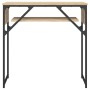 Console table shelf engineered wood Sonoma oak 75x30x75 cm by , Side tables - Ref: Foro24-837798, Price: 43,44 €, Discount: %