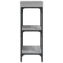 Mesa consola con estantes gris Sonoma 75x30x80 cm de , Mesas auxiliares - Ref: Foro24-837815, Precio: 40,99 €, Descuento: %