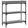 Mesa consola con estantes gris Sonoma 75x30x80 cm de , Mesas auxiliares - Ref: Foro24-837815, Precio: 40,99 €, Descuento: %