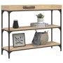 Console table with Sonoma oak shelves 100x30x80 cm by , Side tables - Ref: Foro24-837808, Price: 60,04 €, Discount: %