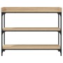 Console table with Sonoma oak shelves 100x30x80 cm by , Side tables - Ref: Foro24-837808, Price: 60,04 €, Discount: %