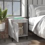 Bedside table with Sonoma grey metal legs 40x30x50 cm by vidaXL, Nightstands - Ref: Foro24-813118, Price: 29,03 €, Discount: %