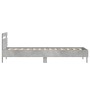 Cama con cabecero madera de ingeniería gris hormigón 90x190 cm de , Camas y somieres - Ref: Foro24-838564, Precio: 84,70 €, D...