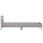 Cama con cabecero madera de ingeniería gris Sonoma 90x190 cm de , Camas y somieres - Ref: Foro24-838566, Precio: 80,79 €, Des...